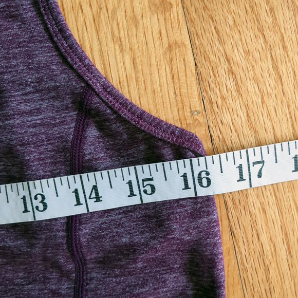 [SOLD] Lululemon Dash Tank Heathered Purple Ruffle Soft Athletic Running Top - Picture 11 of 13